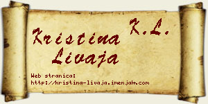 Kristina Livaja vizit kartica